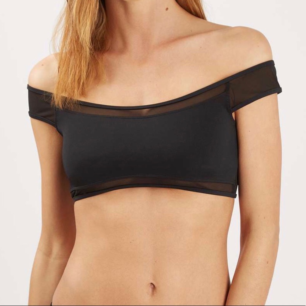 NWT Topshop Besh Bardot Bikini Top